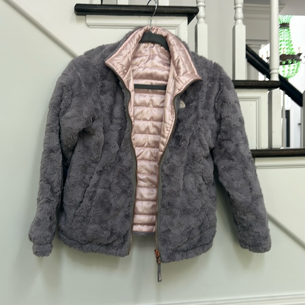 North Face Girls Reversible Jacket-Size M